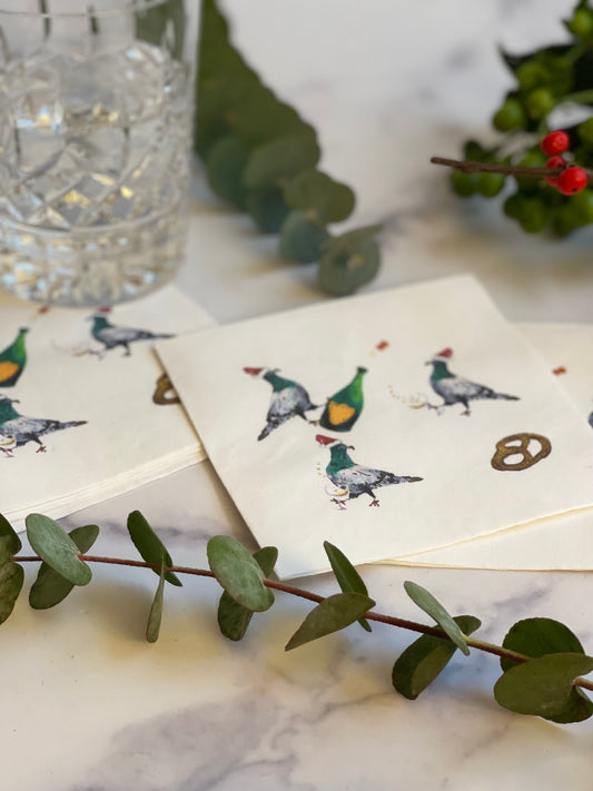 Party Pigeon Paper Cocktail Napkins (S/20)